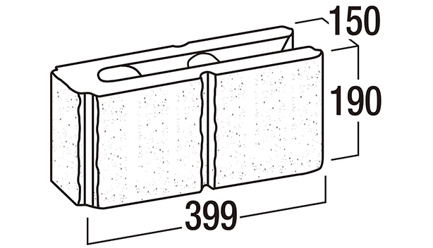 リブロックRX-寸法図-150-2Wコーナー
