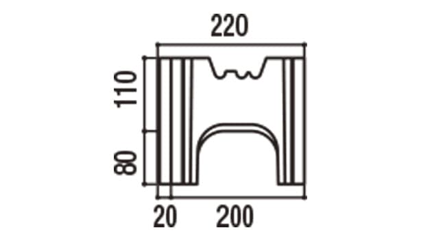 RECOM 2SP-寸法図-200基本側面