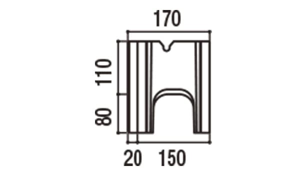 RECOM 2SP-寸法図-150基本側面