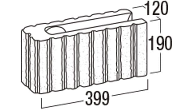 リブロックF-寸法図-コーナー