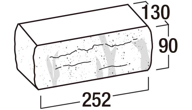 ピッチブリック-寸法図-コーナー天端•24-CT