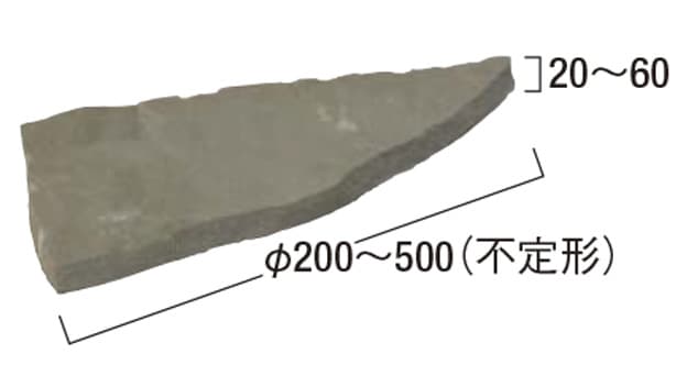 ラジャスターン 乱形-寸法図-乱形