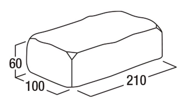 ソイルレンガ-寸法図-形状寸法図