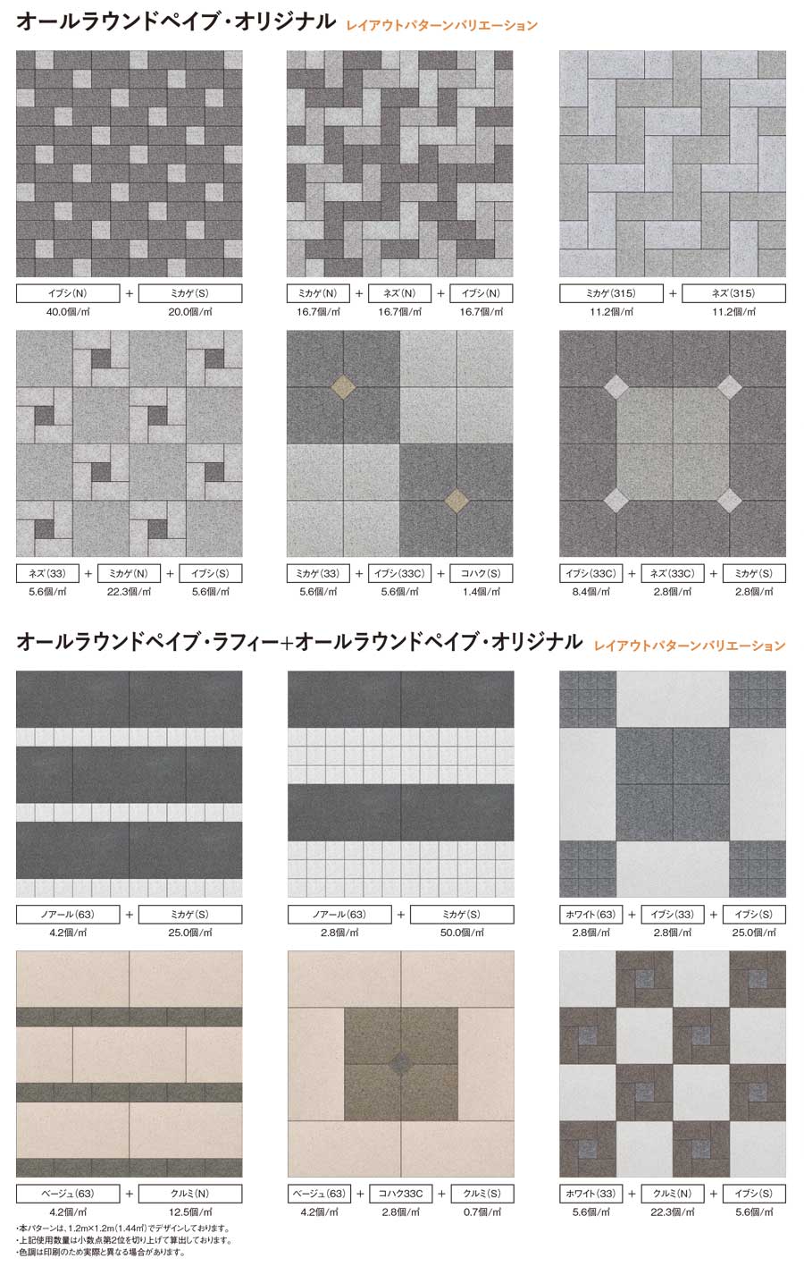 オールラウンドぺイブ・オリジナル_レイアウトパターン