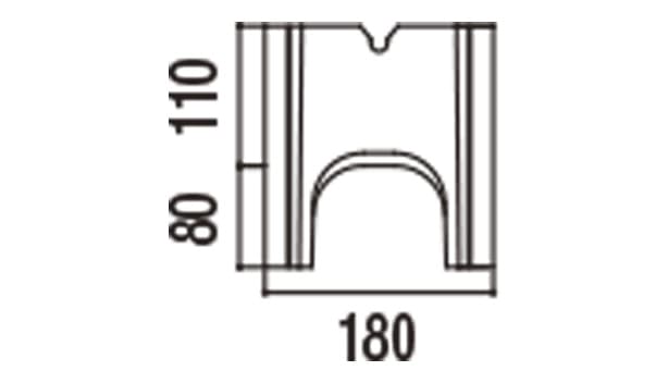 RECOM フラット-寸法図-180基本側面