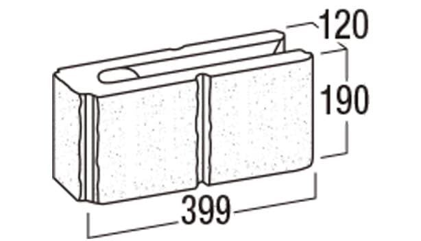 リブロックRX-寸法図-120-2Wコーナー