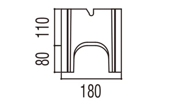 RECOM フラット-寸法図-150基本側面