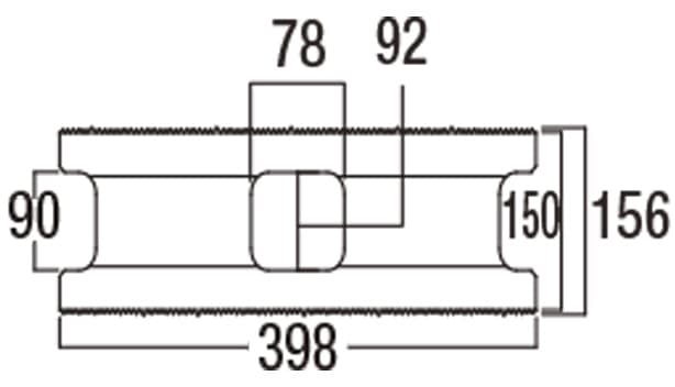 スーパーC種-寸法図-156基本形横筋上部