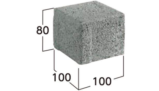 車道統一型インターロッキングブロック-寸法図-8S