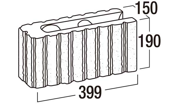 リブロック150-寸法図-コーナー