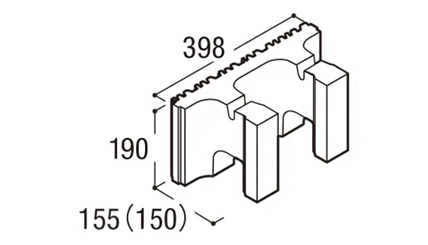 RECOM イージス-寸法図-150ハンチ用