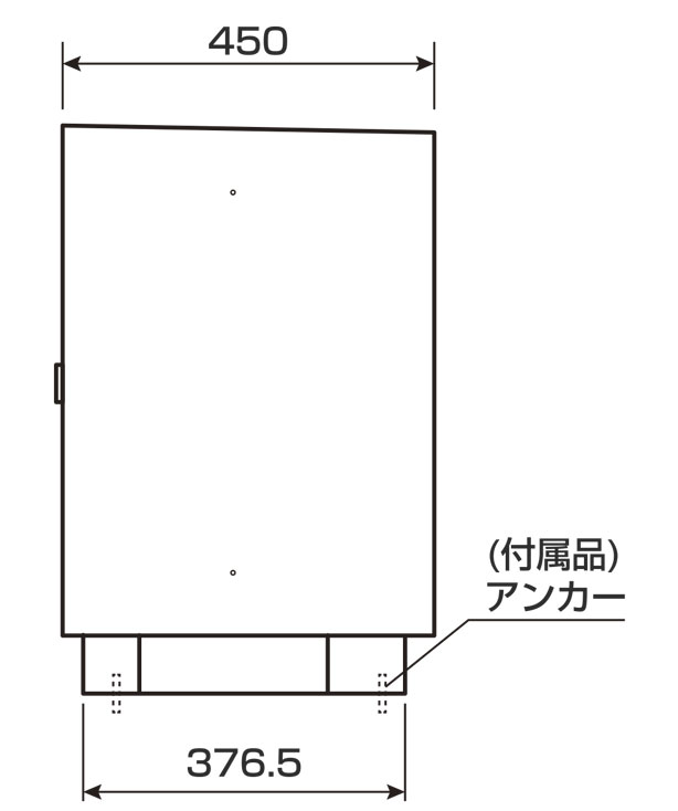 デリオボックス-寸法図-側面図