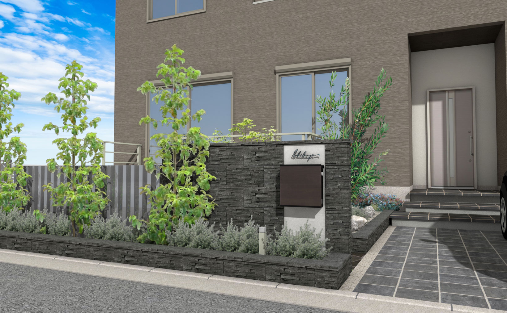 ドライな雰囲気のロックガーデン – エクステリア製品 SBIC エスビック