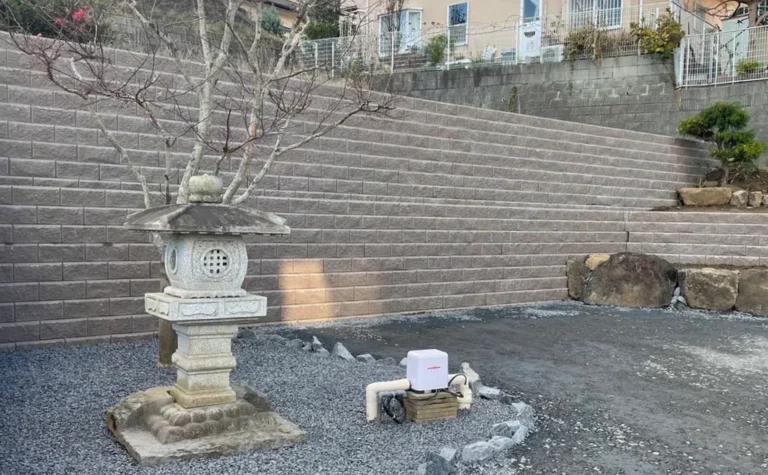 壮観なABロックの擁壁