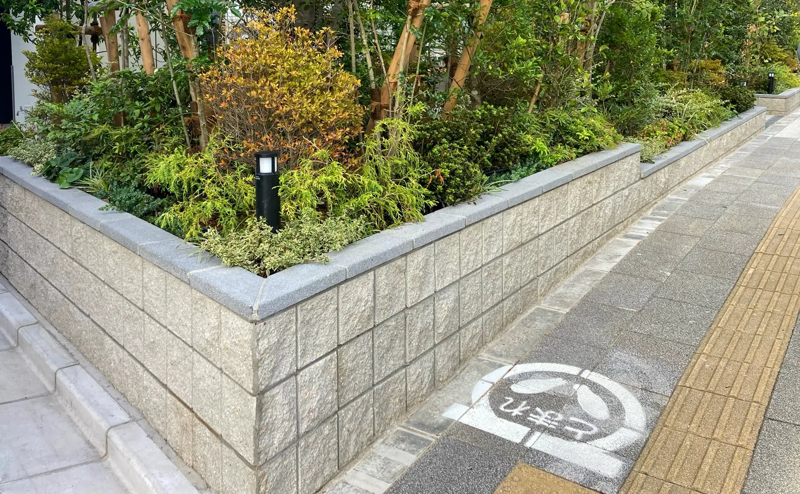 リブロックRXの植栽帯