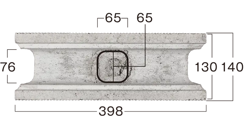 アイフィット-寸法図-基本形横筋上部