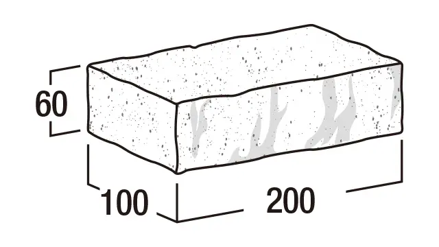 モイストブリック-寸法図-ブリック