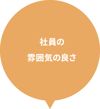 社員の雰囲気の良さ